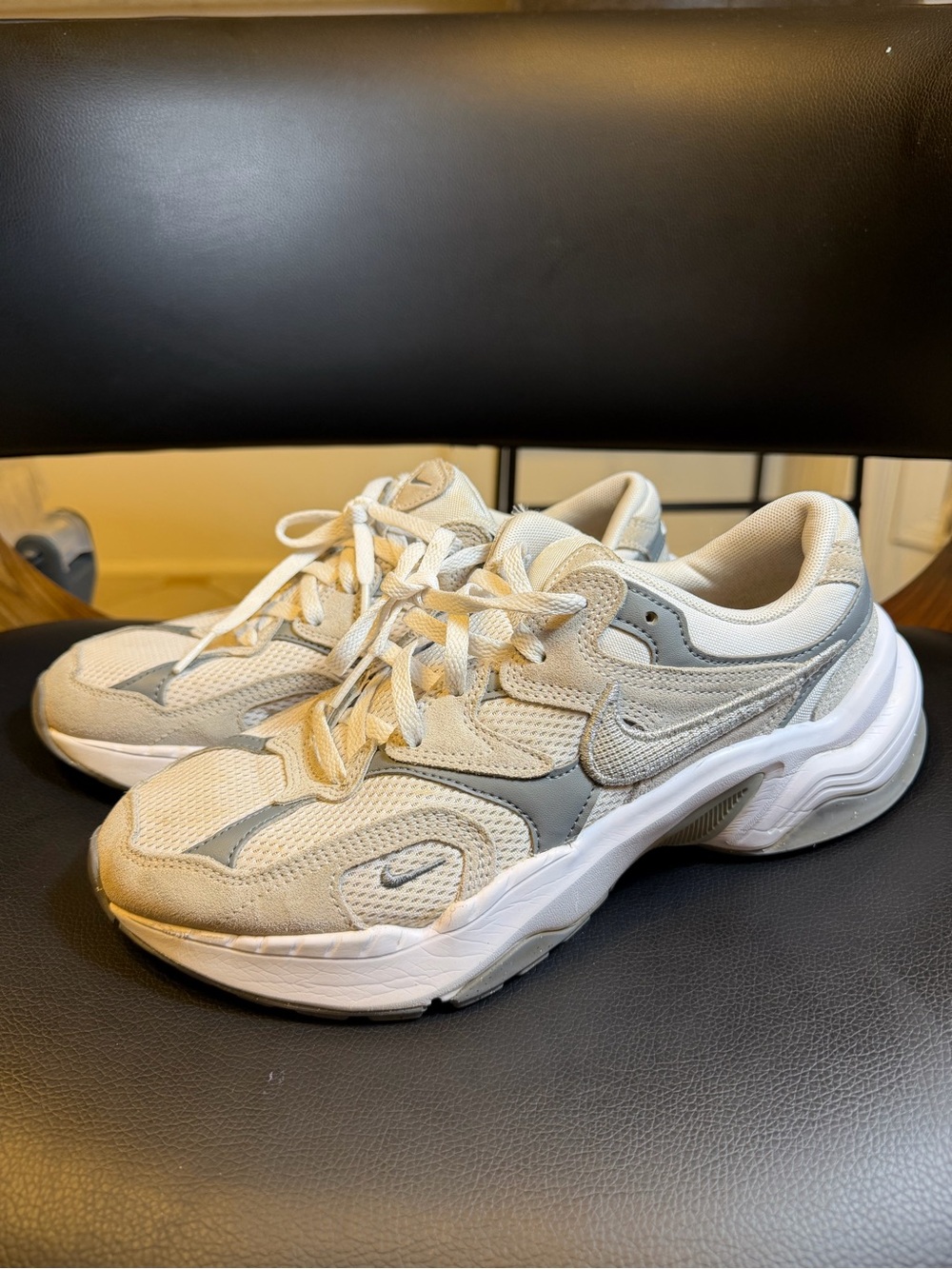 Nike Wmns AL8 White Smoke Grey Metallic Silver Women Casual Shoes FJ3794-101 US8